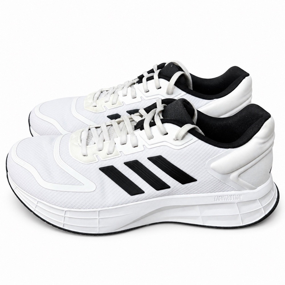 Adidas Duramo 10 White Black HQ4130 Men's Size 8 Running Shoes